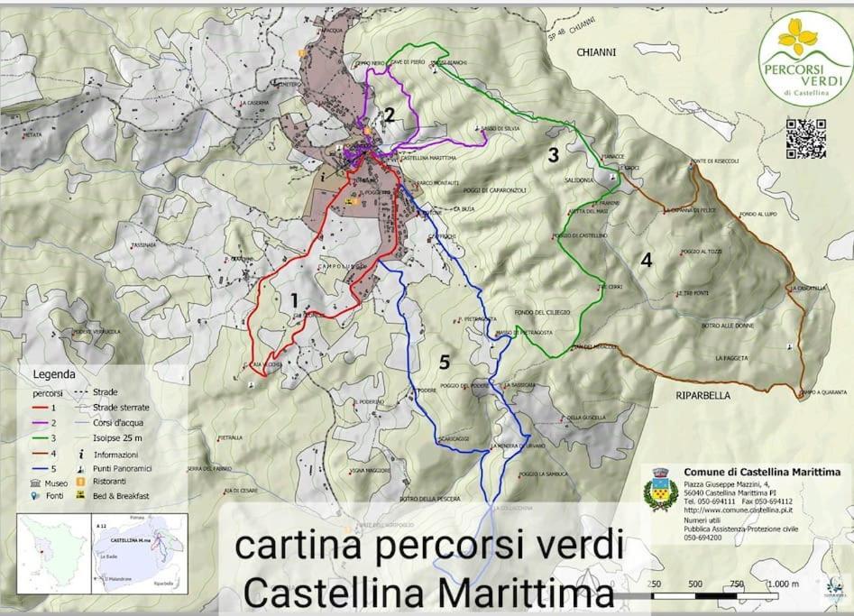 Appartamento Bellavista Castellina Marittima Dış mekan fotoğraf