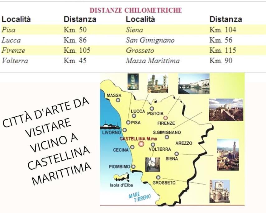 Appartamento Bellavista Castellina Marittima Dış mekan fotoğraf